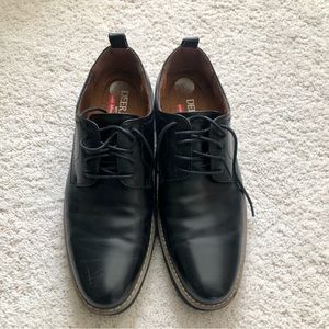 Deer Stags Memory Foam Black Dress Shoes Size 7 (Big Boy)